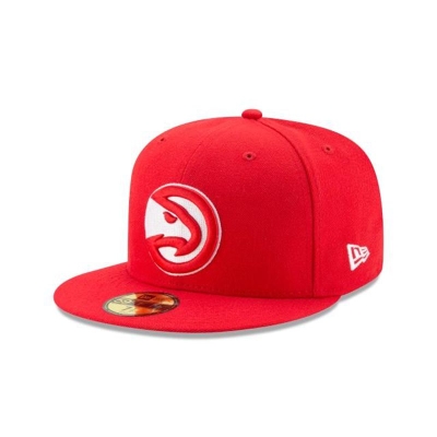 Red Atlanta Hawks Hat - New Era NBA Team Color 59FIFTY Fitted Caps USA1043859